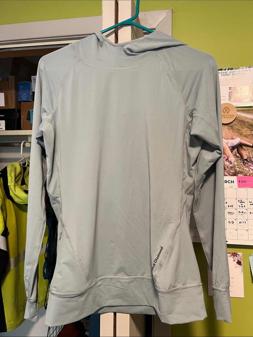 Black Diamond Light Blue Hooded Pullover